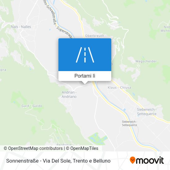 Mappa Sonnenstraße - Via Del Sole