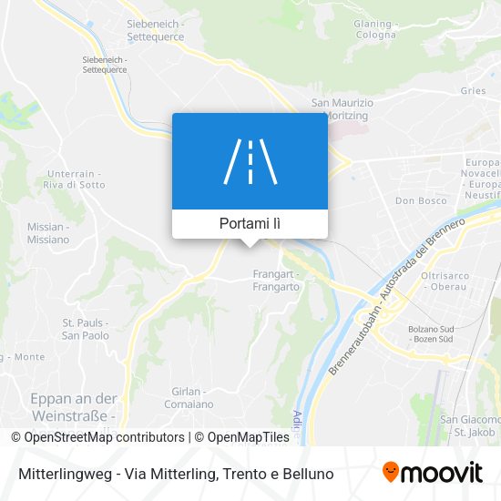 Mappa Mitterlingweg - Via Mitterling