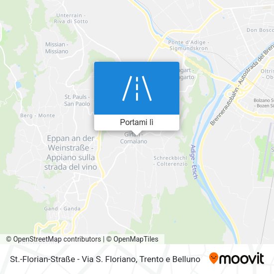 Mappa St.-Florian-Straße - Via S. Floriano