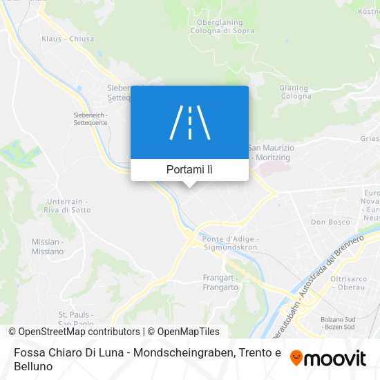 Mappa Fossa Chiaro Di Luna - Mondscheingraben