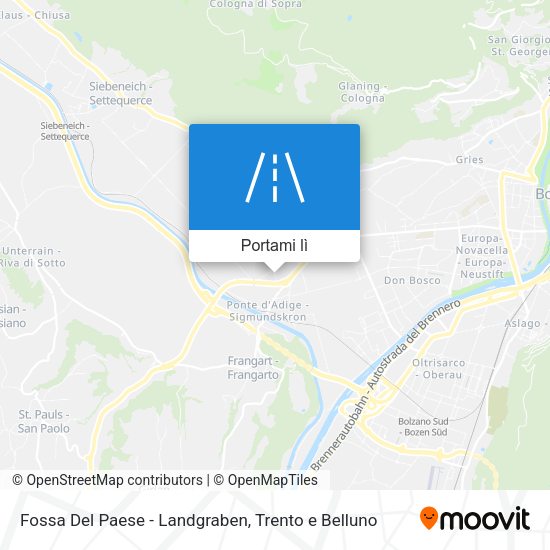 Mappa Fossa Del Paese - Landgraben