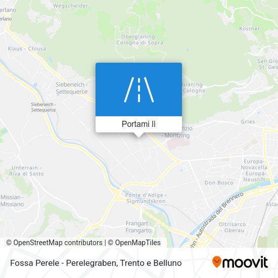Mappa Fossa Perele - Perelegraben