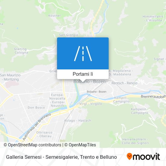 Mappa Galleria Sernesi - Sernesigalerie