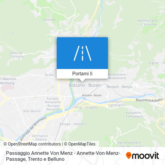 Mappa Passaggio Annette Von Menz - Annette-Von-Menz-Passage