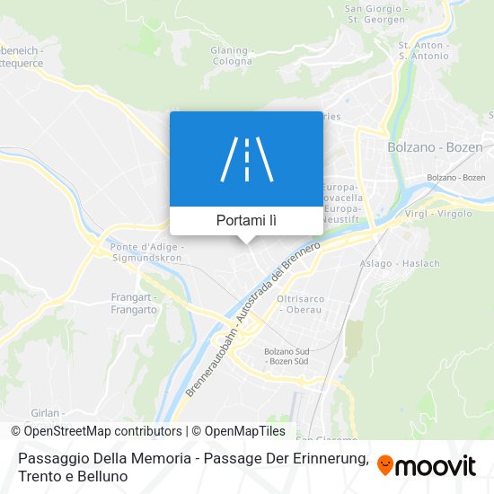 Mappa Passaggio Della Memoria - Passage Der Erinnerung