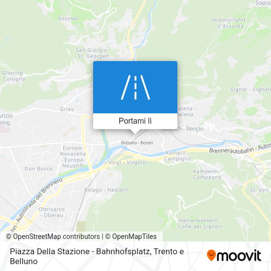 Mappa Piazza Della Stazione - Bahnhofsplatz