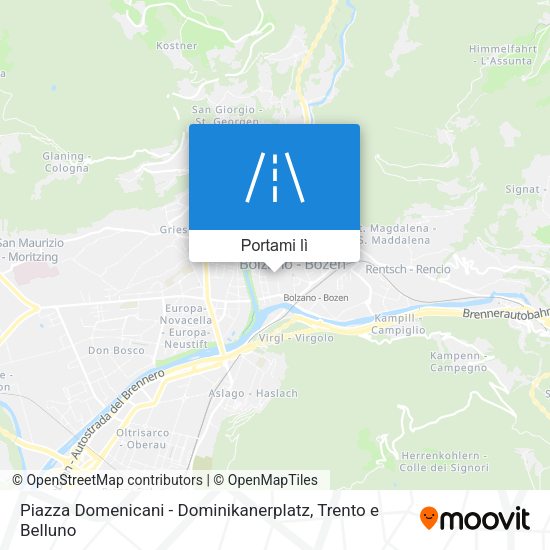 Mappa Piazza Domenicani - Dominikanerplatz