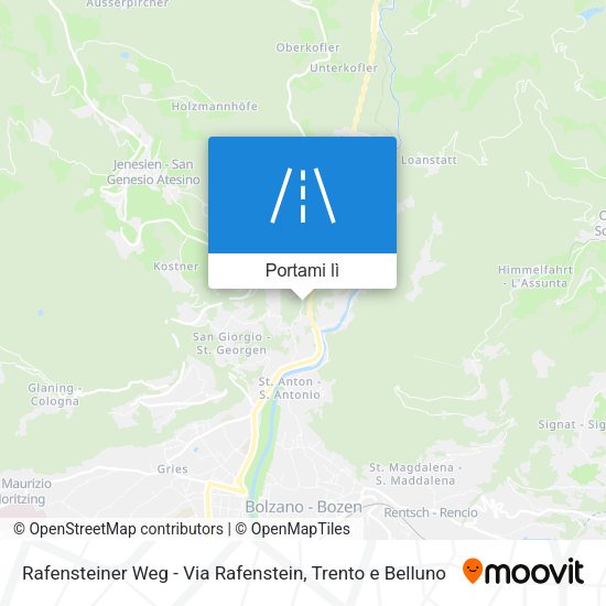 Mappa Rafensteiner Weg - Via Rafenstein