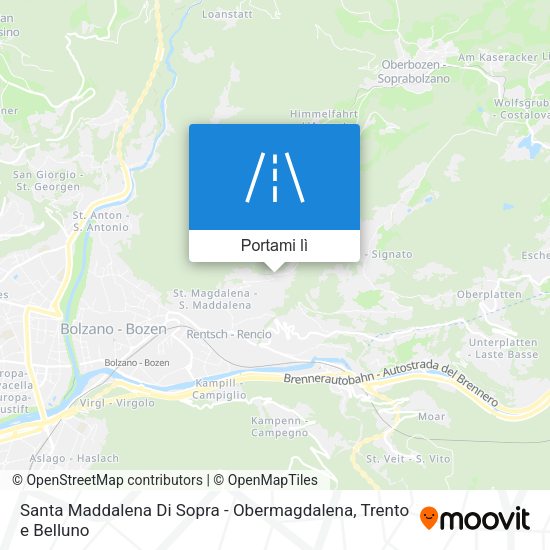 Mappa Santa Maddalena Di Sopra - Obermagdalena