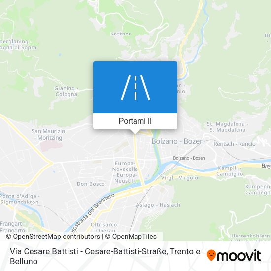 Mappa Via Cesare Battisti - Cesare-Battisti-Straße
