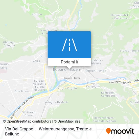 Mappa Via Dei Grappoli - Weintraubengasse