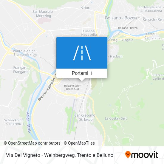 Mappa Via Del Vigneto - Weinbergweg