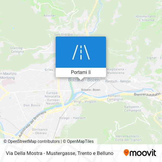 Mappa Via Della Mostra - Mustergasse