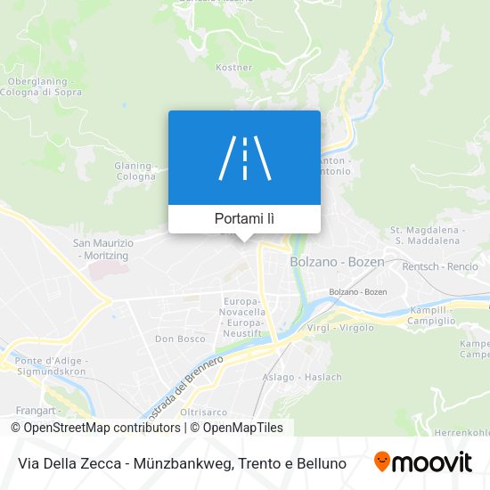 Mappa Via Della Zecca - Münzbankweg