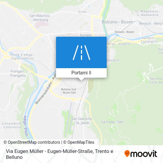 Mappa Via Eugen Müller - Eugen-Müller-Straße