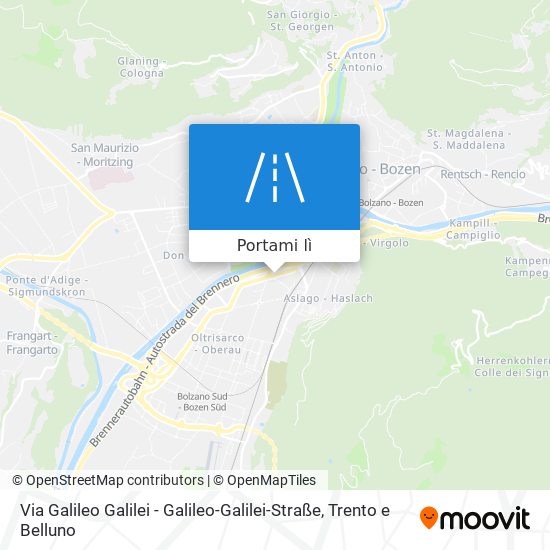 Mappa Via Galileo Galilei - Galileo-Galilei-Straße