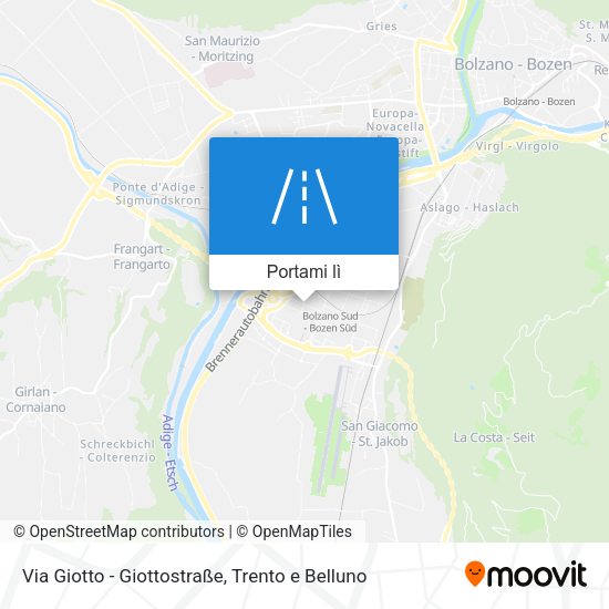 Mappa Via Giotto - Giottostraße