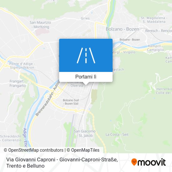 Mappa Via Giovanni Caproni - Giovanni-Caproni-Straße