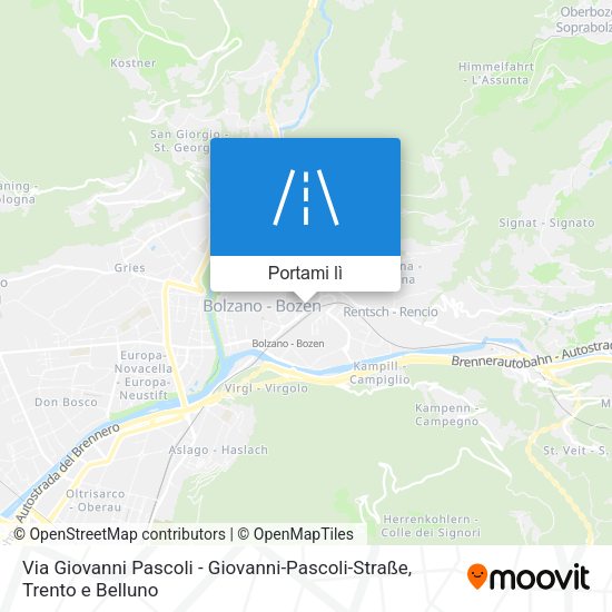 Mappa Via Giovanni Pascoli - Giovanni-Pascoli-Straße
