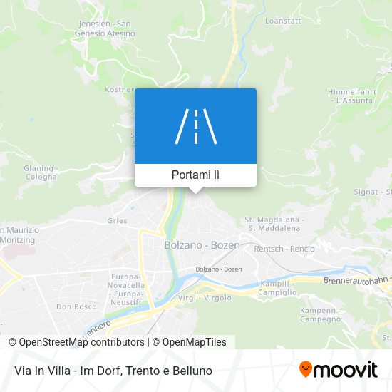 Mappa Via In Villa - Im Dorf