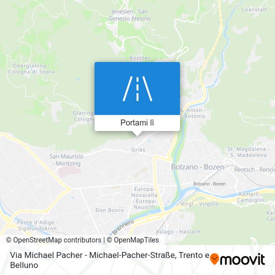 Mappa Via Michael Pacher - Michael-Pacher-Straße