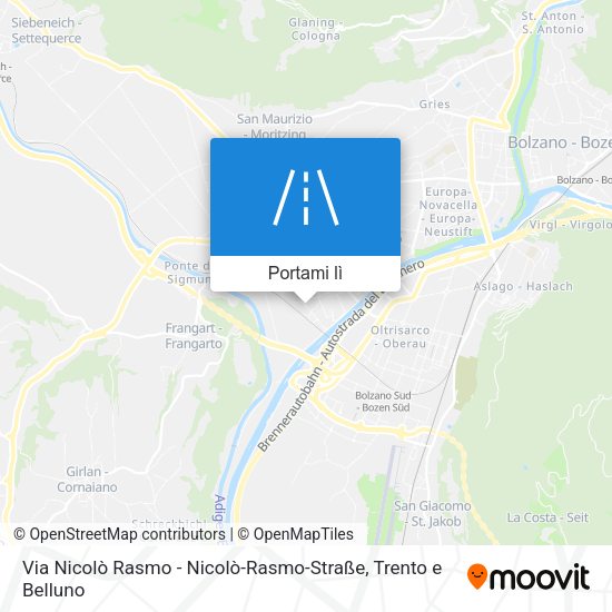 Mappa Via Nicolò Rasmo - Nicolò-Rasmo-Straße