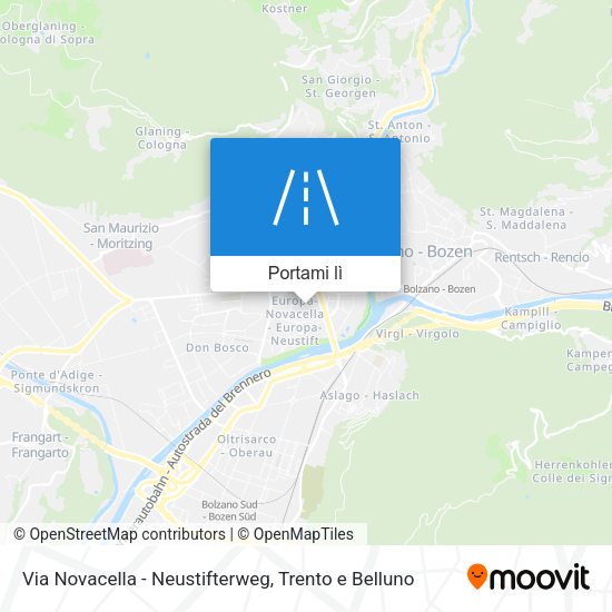 Mappa Via Novacella - Neustifterweg