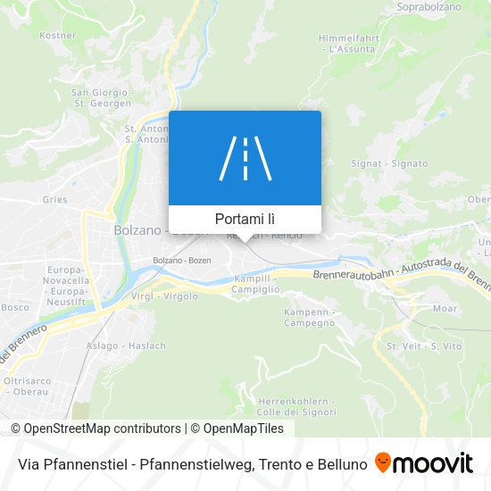 Mappa Via Pfannenstiel - Pfannenstielweg