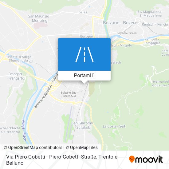 Mappa Via Piero Gobetti - Piero-Gobetti-Straße