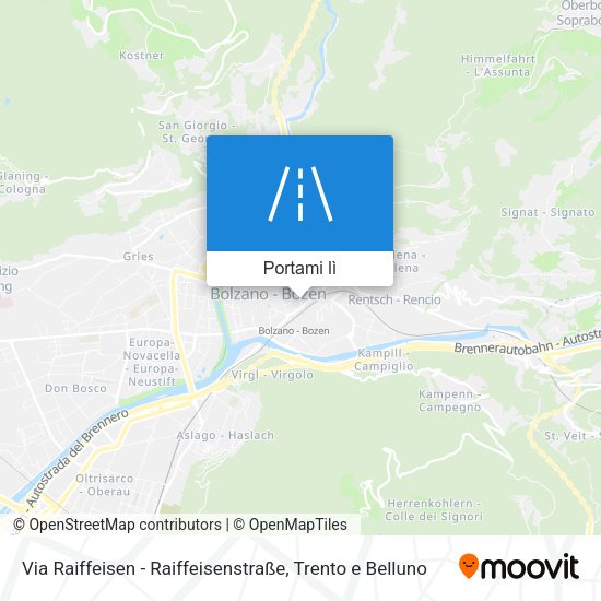 Mappa Via Raiffeisen - Raiffeisenstraße