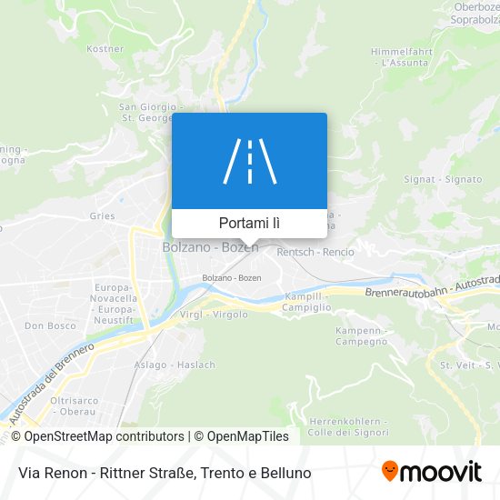Mappa Via Renon - Rittner Straße