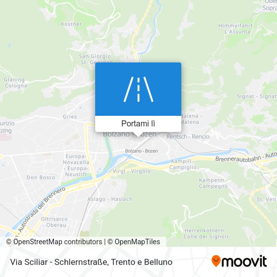 Mappa Via Sciliar - Schlernstraße