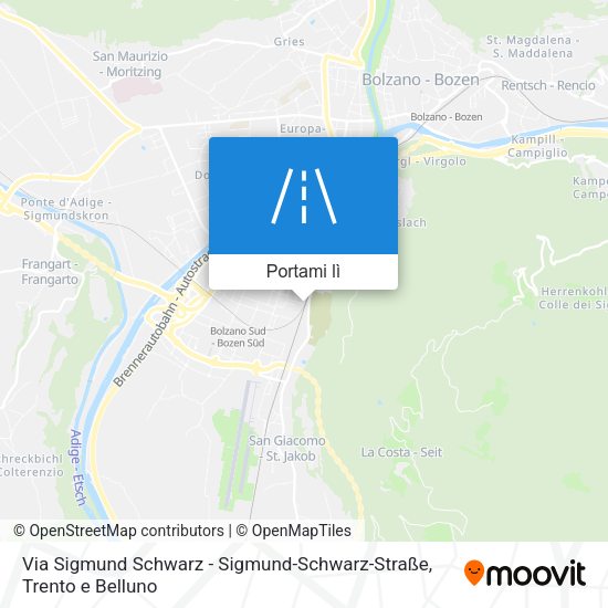 Mappa Via Sigmund Schwarz - Sigmund-Schwarz-Straße