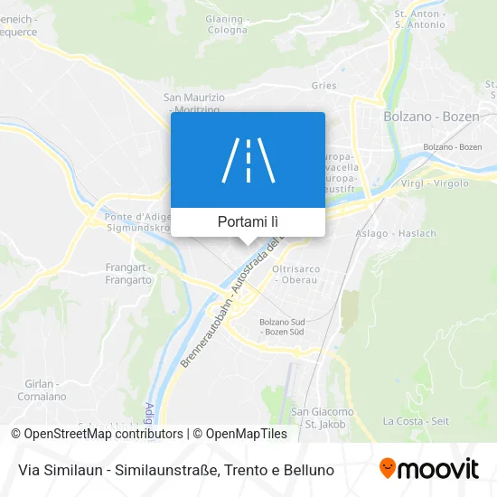 Mappa Via Similaun - Similaunstraße