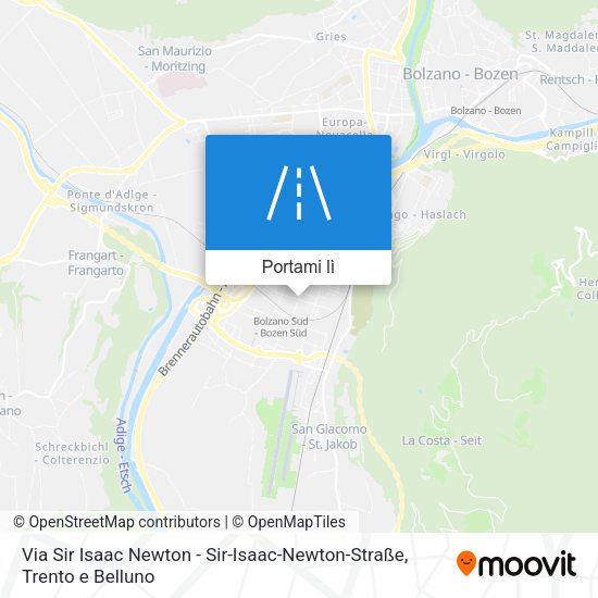 Mappa Via Sir Isaac Newton - Sir-Isaac-Newton-Straße