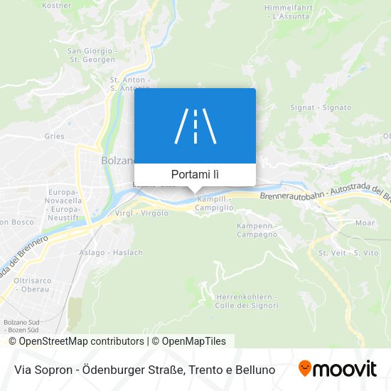 Mappa Via Sopron - Ödenburger Straße