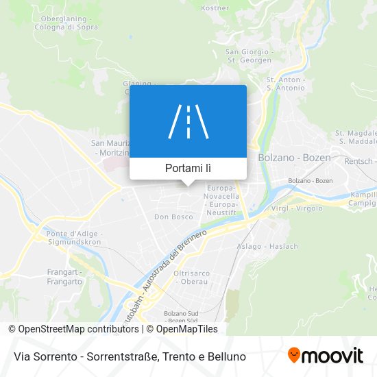 Mappa Via Sorrento - Sorrentstraße