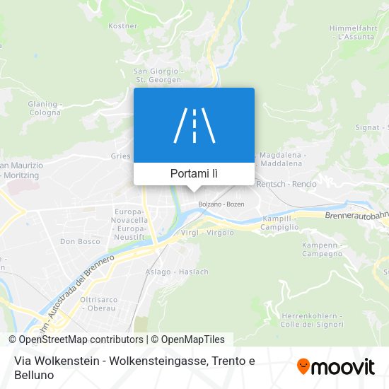 Mappa Via Wolkenstein - Wolkensteingasse