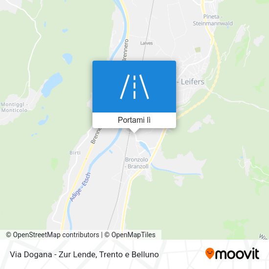 Mappa Via Dogana - Zur Lende