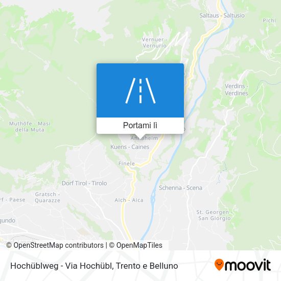 Mappa Hochüblweg - Via Hochübl