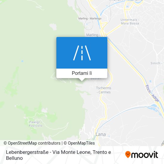 Mappa Lebenbergerstraße - Via Monte Leone