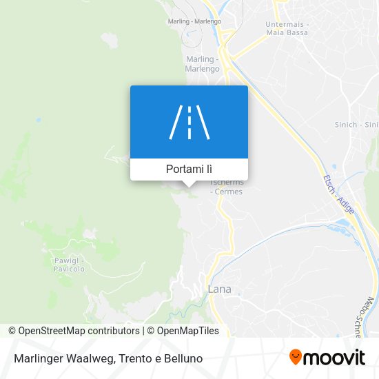 Mappa Marlinger Waalweg