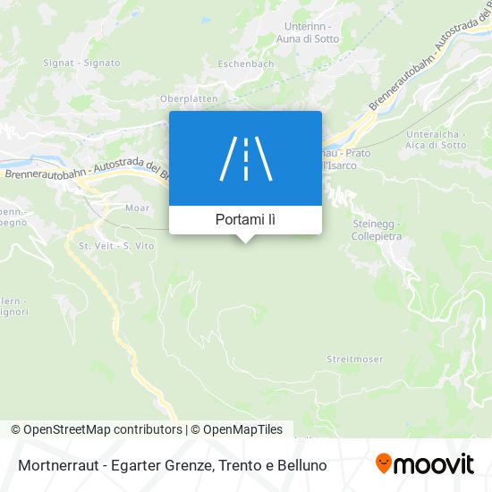Mappa Mortnerraut - Egarter Grenze
