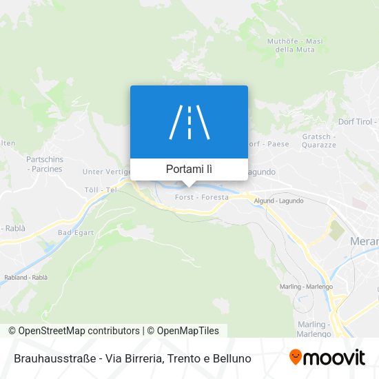 Mappa Brauhausstraße - Via Birreria