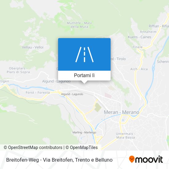 Mappa Breitofen-Weg - Via Breitofen