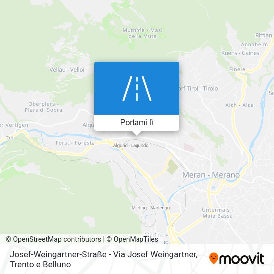 Mappa Josef-Weingartner-Straße - Via Josef Weingartner