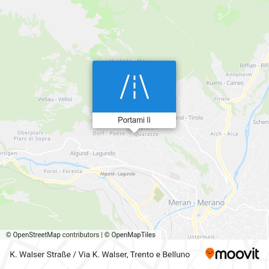 Mappa K. Walser Straße / Via K. Walser