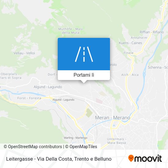 Mappa Leitergasse - Via Della Costa