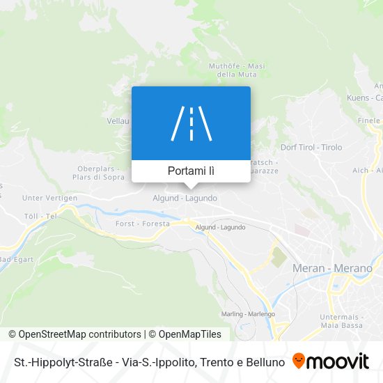Mappa St.-Hippolyt-Straße - Via-S.-Ippolito