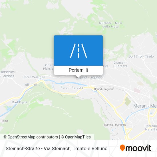 Mappa Steinach-Straße - Via Steinach
